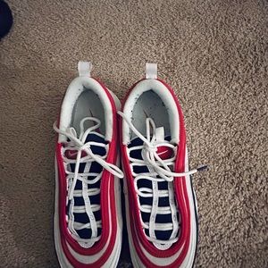 Kids Red and White Sneakers